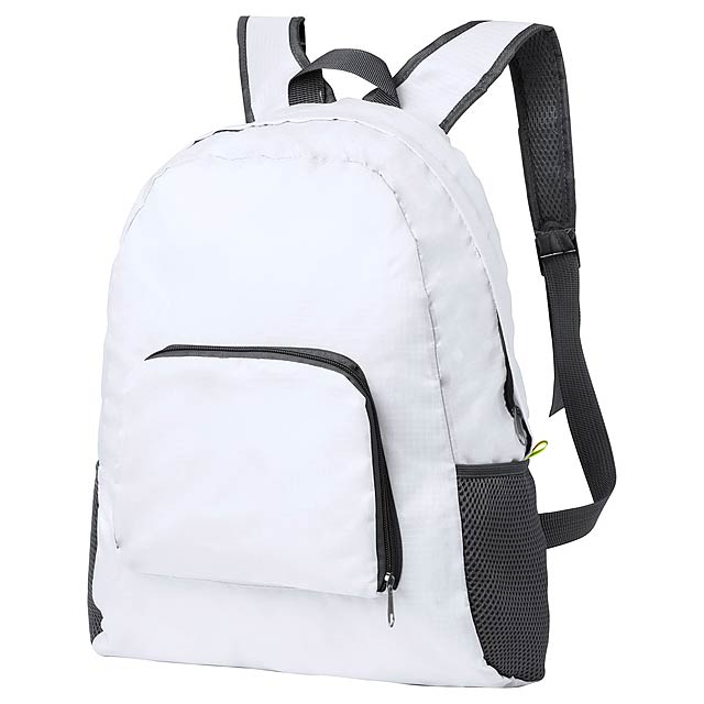 Mendy folding backpack - white