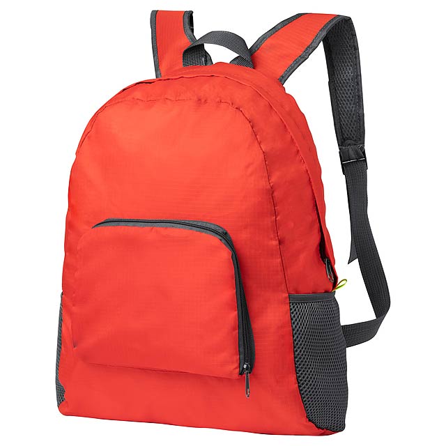 Mendy folding backpack - red