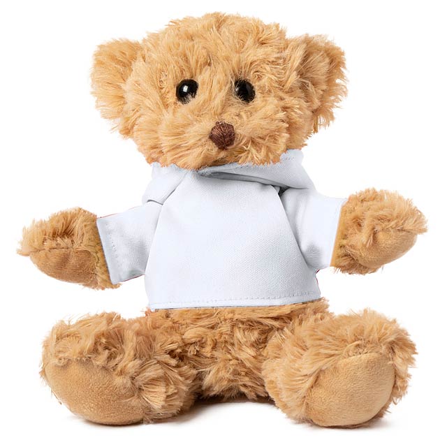 Loony teddy bear - white