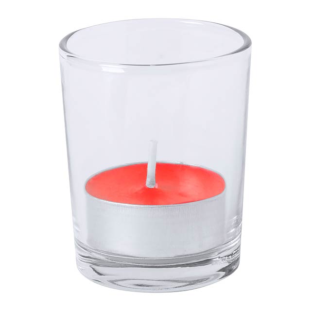 Persy candle, strawberry - red