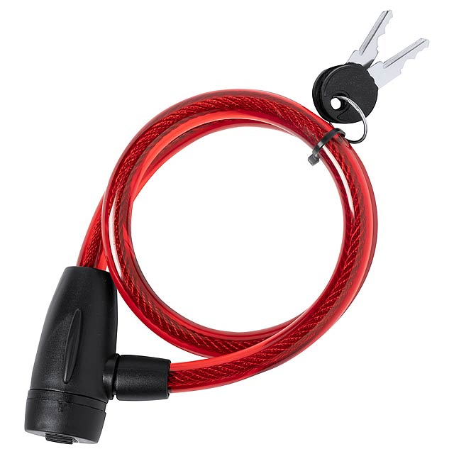 Triyo bicycle lock - red