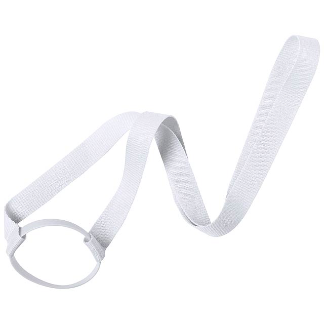 Frinly lanyard with bottle holder - white