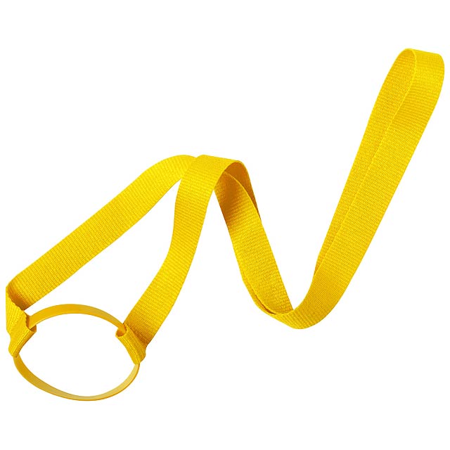 Frinly lanyard with bottle holder - yellow