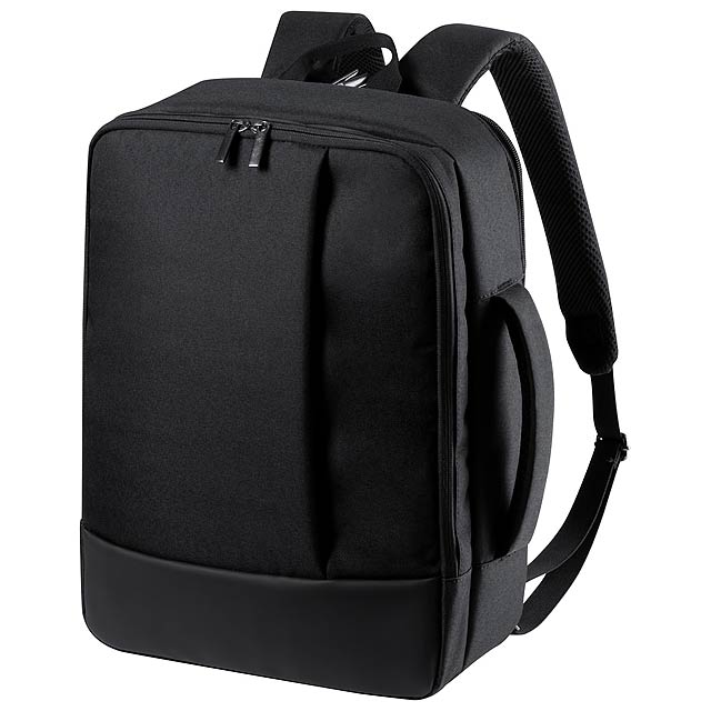 Hurkon backpack for documents - black