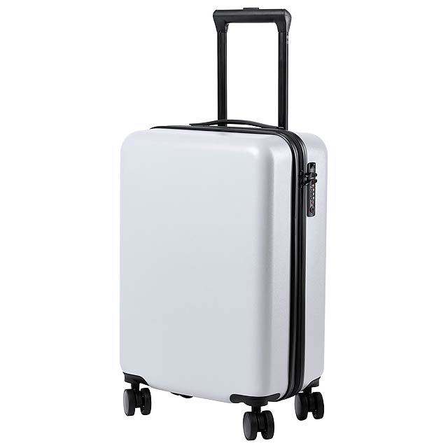 Hessok suitcase on wheels - white