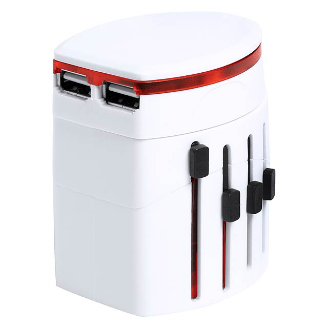 Nonval travel adapter - white