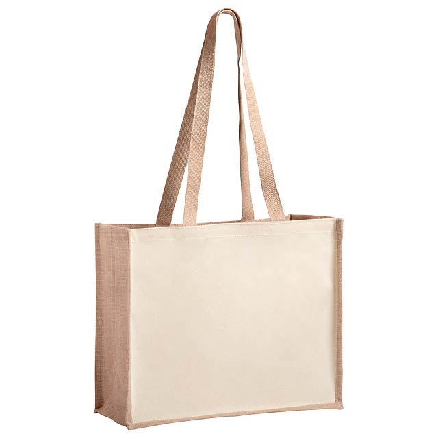 Rotin shopping bag - beige