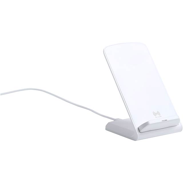 Tarmix stojánek na mobil s bezdrátovou nabíječkou - biela