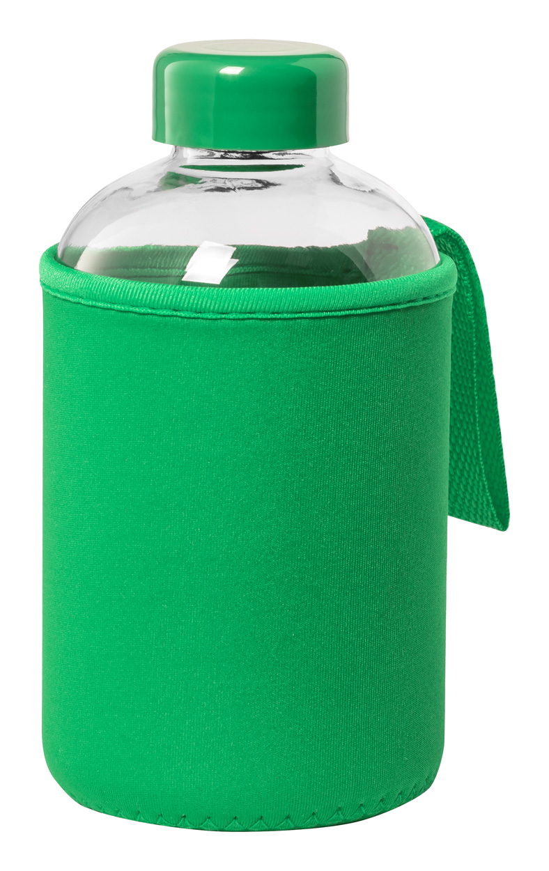 Flaber Glas-Sportflasche - Grün