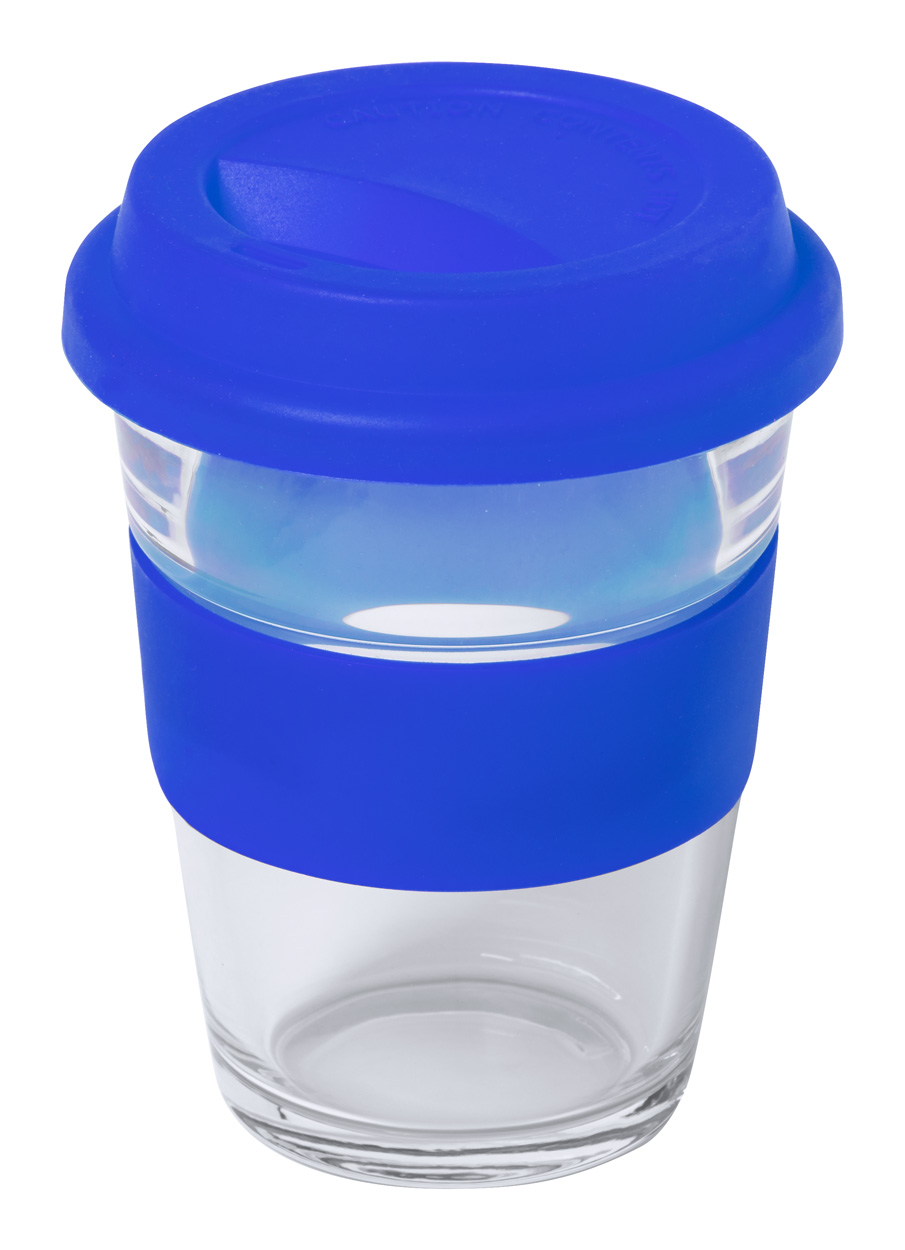 Durnox Glas-Reisebecher - blau