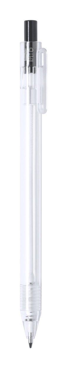Lester RPET ballpoint pen - black