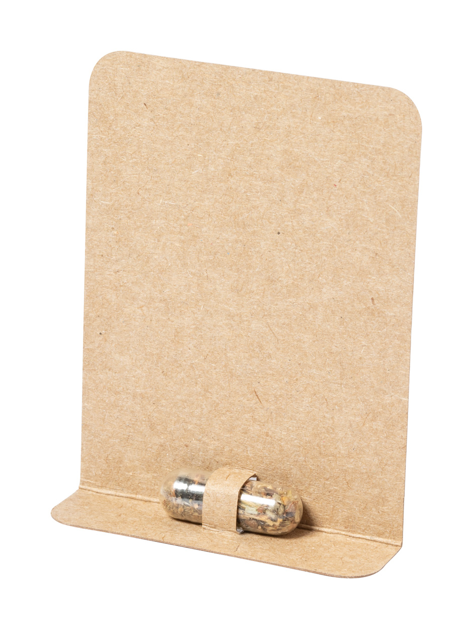 Biyok-Kapseln mit Blumensamen - Beige