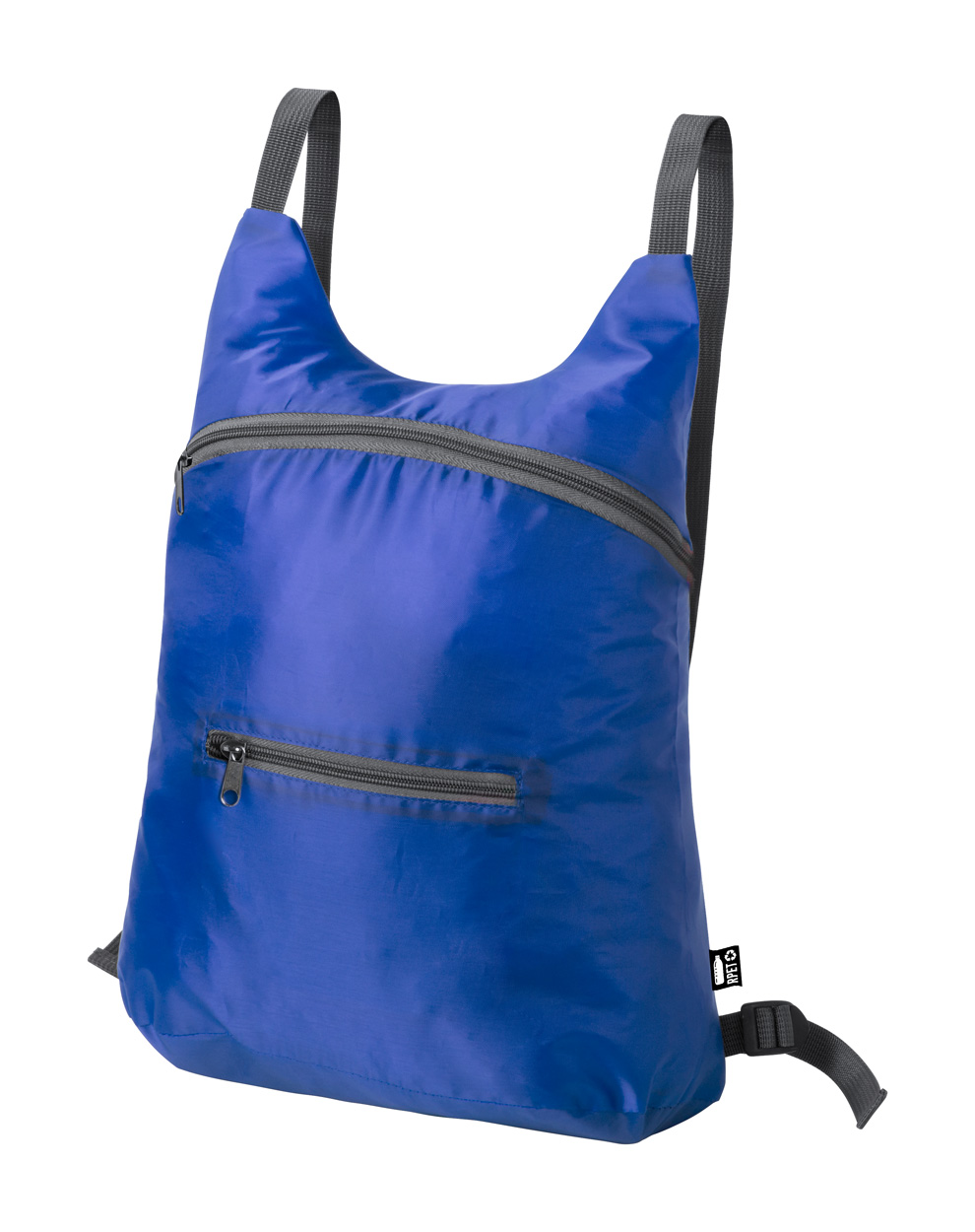 Brocky faltbarer RPET Rucksack - blau