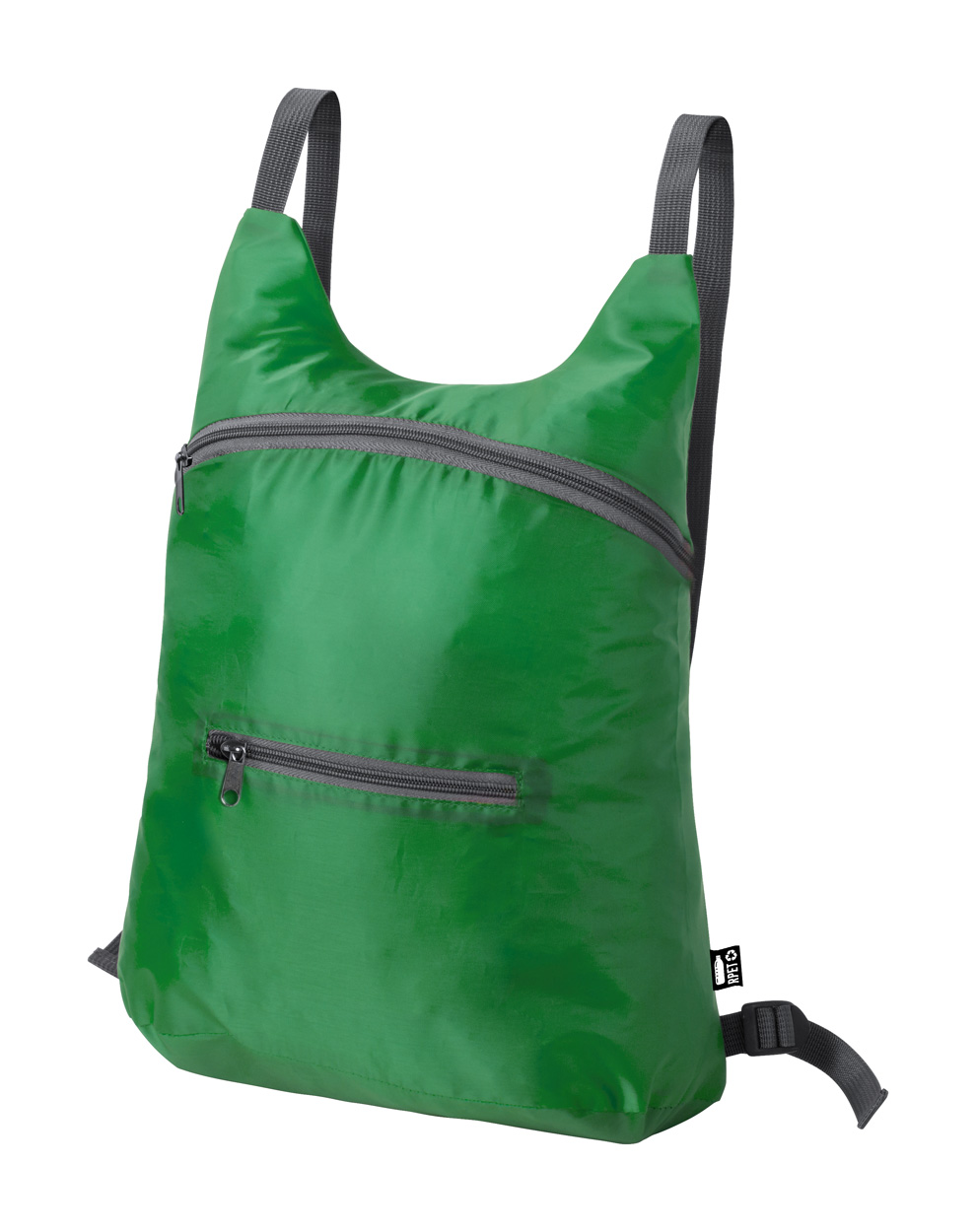 Brocky faltbarer RPET Rucksack - Grün