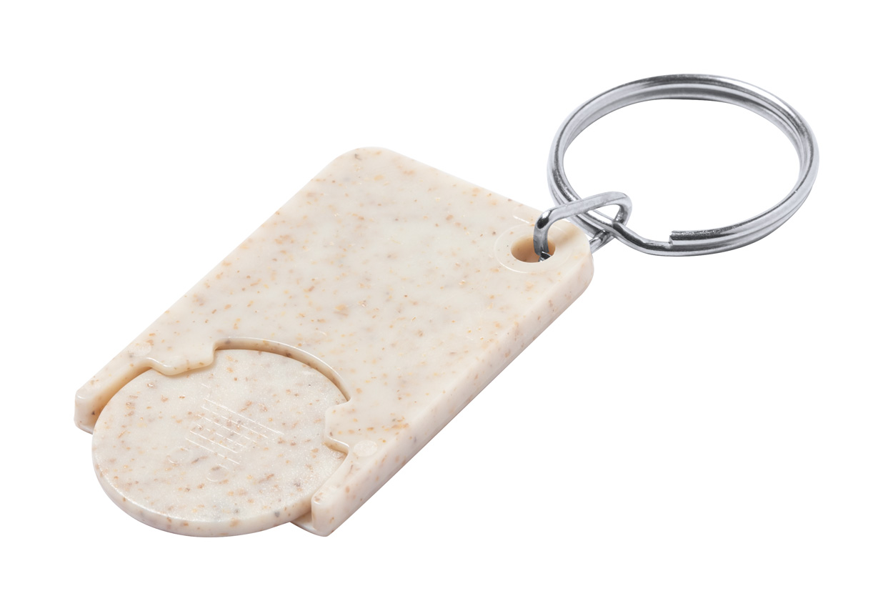 Prook keychain with cart token - Beige