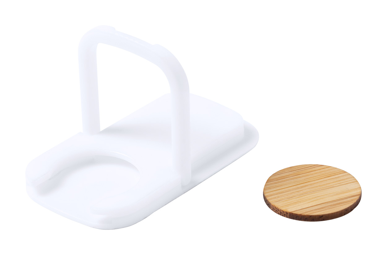 Farty round mobile phone holder - Weiß 
