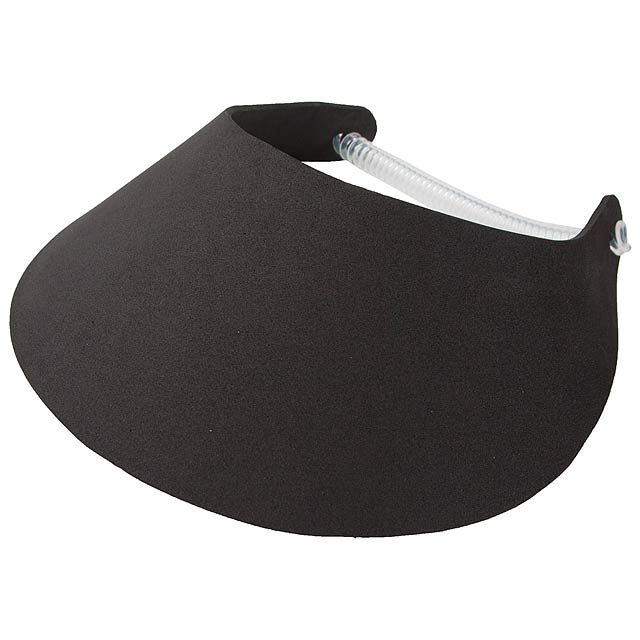 Cap with visor/sun-blind - black