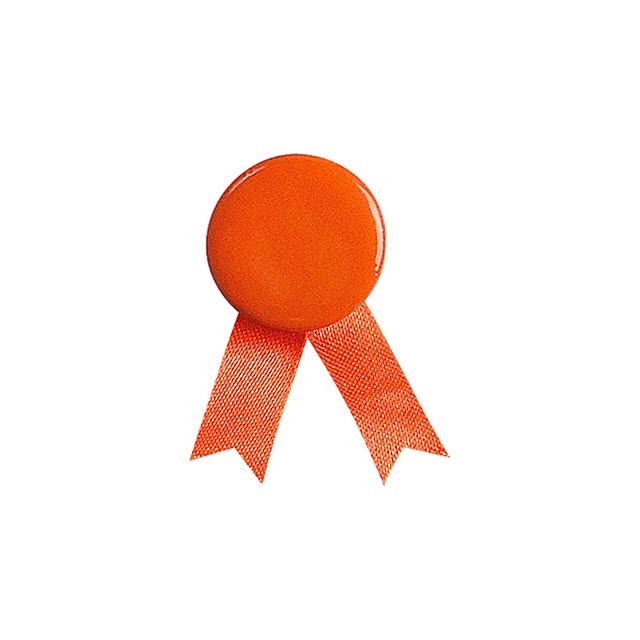 Solidario placka se špendlíkem - oranžová