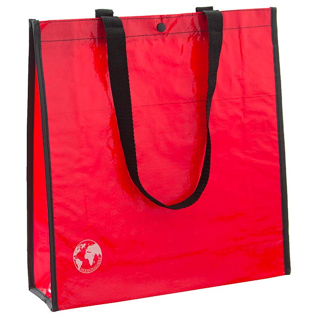 Recycle nákupní taška z recyklovaného materiálu - červená