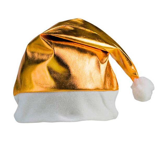 Shiny Santa čepice, stříbrná - zlatá