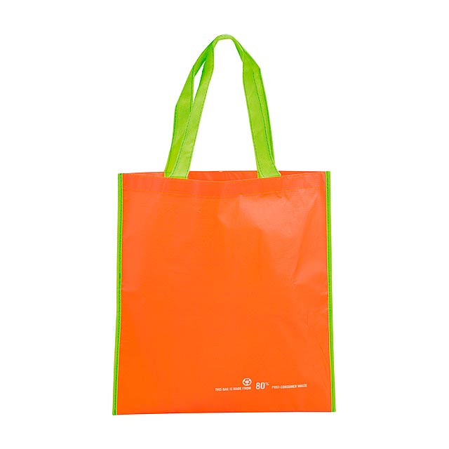 Helena nákupní vánoční taška - oranžová