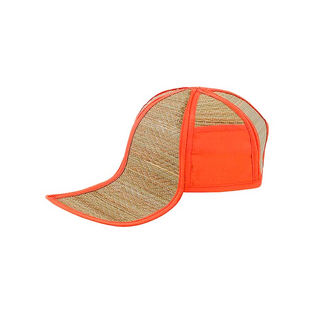 Hawaii slaměný klobouk - oranžová