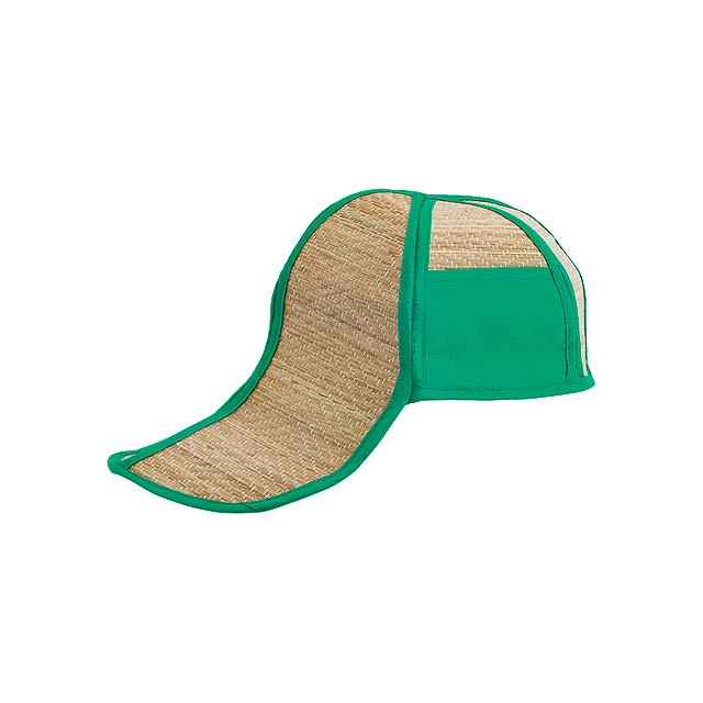 Hawaii slaměný klobouk - zelená