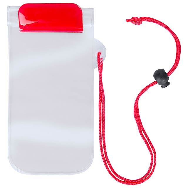 Waterproof mobile case - red