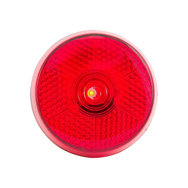 Flash reflexní svítilna s klipem - červená