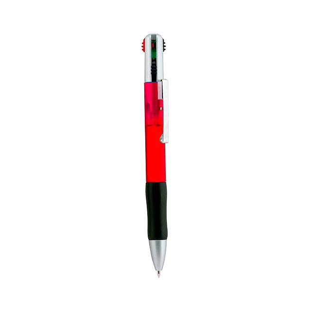 Multifour kuličkové pero - červená
