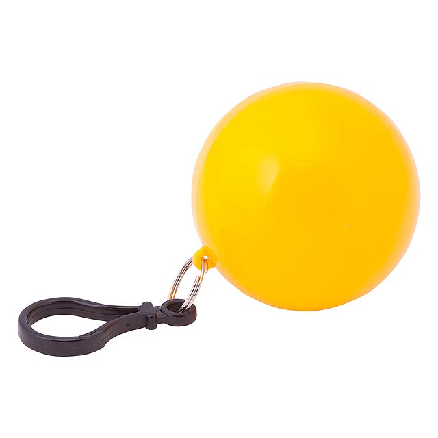 Storm - poncho keyring - yellow