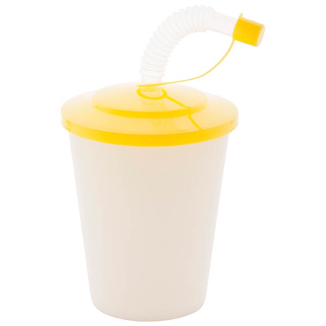 Chico uzavíratelný plastový pohárek - žltá