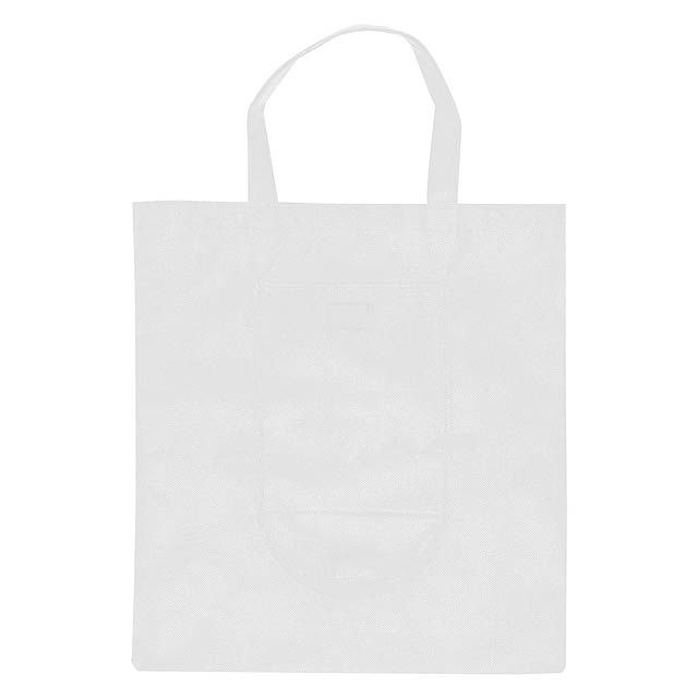 Foldable shopping bag - white