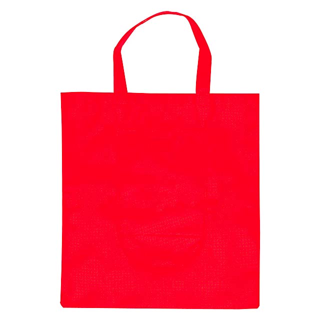 Foldable shopping bag - red