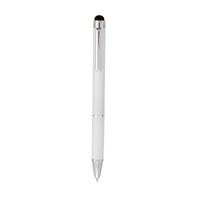 Lisden dotykové kuličkové pero - bílá
