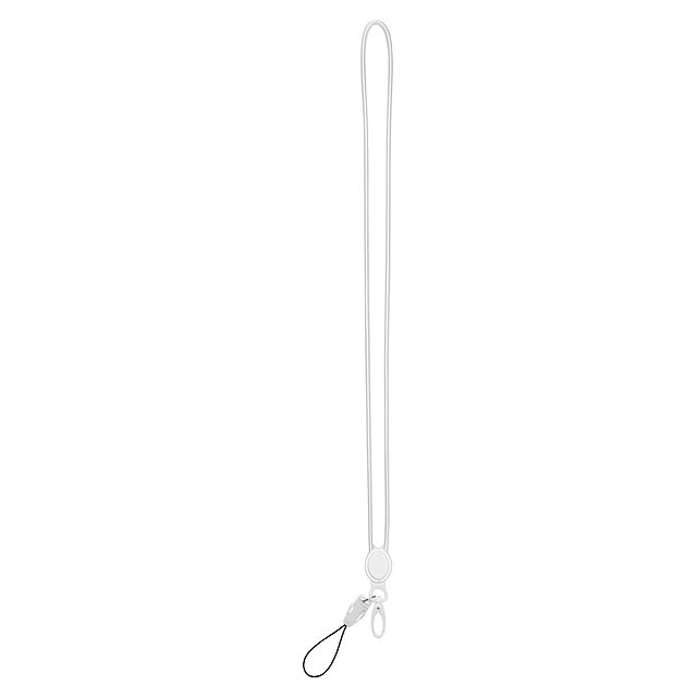 Sigex silikonový lanyard - biela Sigex silikonový lanyard - biela