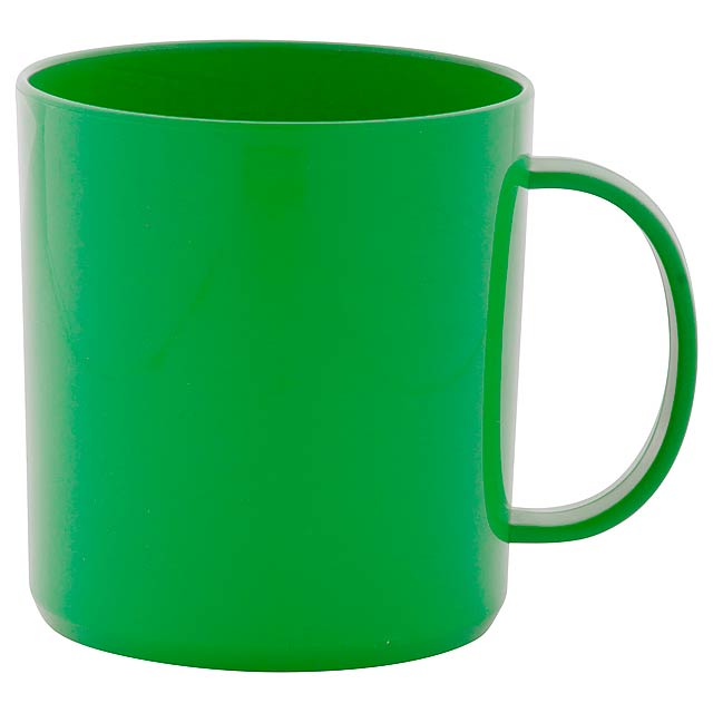 plastic mug - green