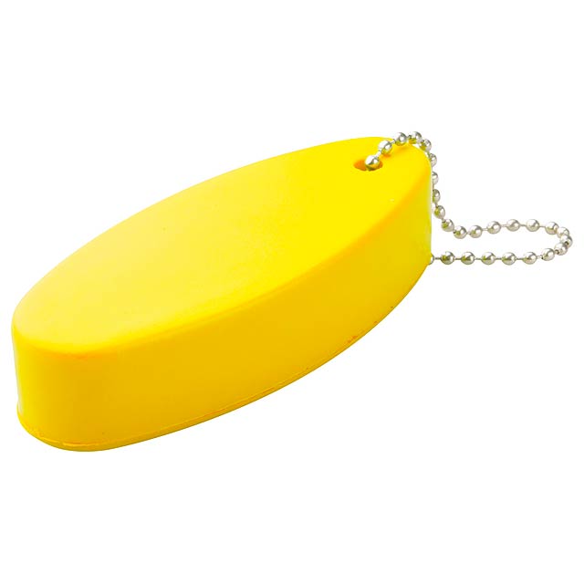 Stress keychain - yellow