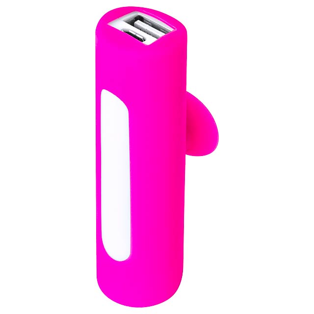 USB Power Bank - Fuchsie