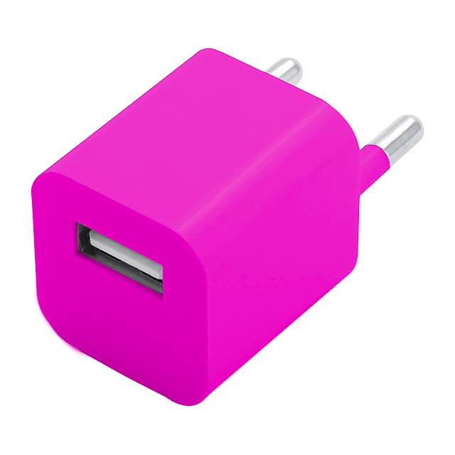 USB Charger - fuchsia