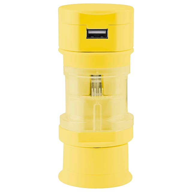 Travel Adapter - yellow