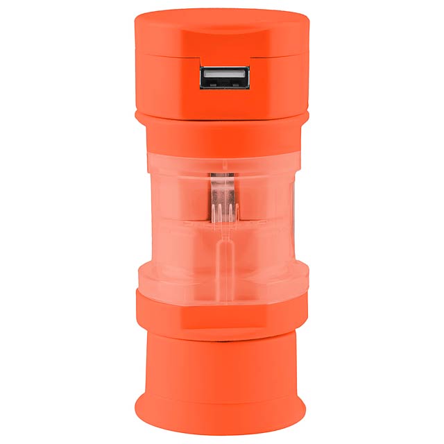 Tribox cestovní adaptér - oranžová