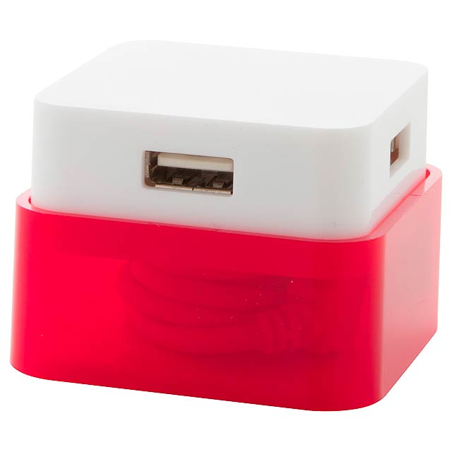 Dix - USB hub - red