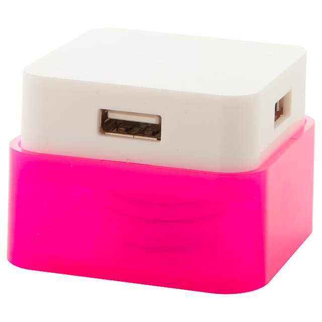 Dix - USB hub - fuchsia