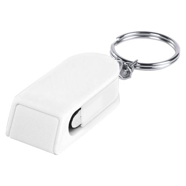 Satari - mobile holder keyring - white