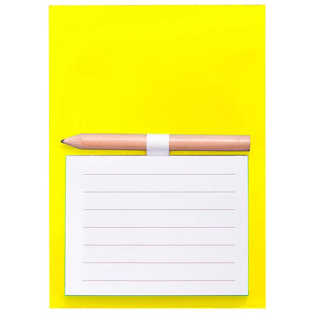 Yakari - magnetic notepad - yellow