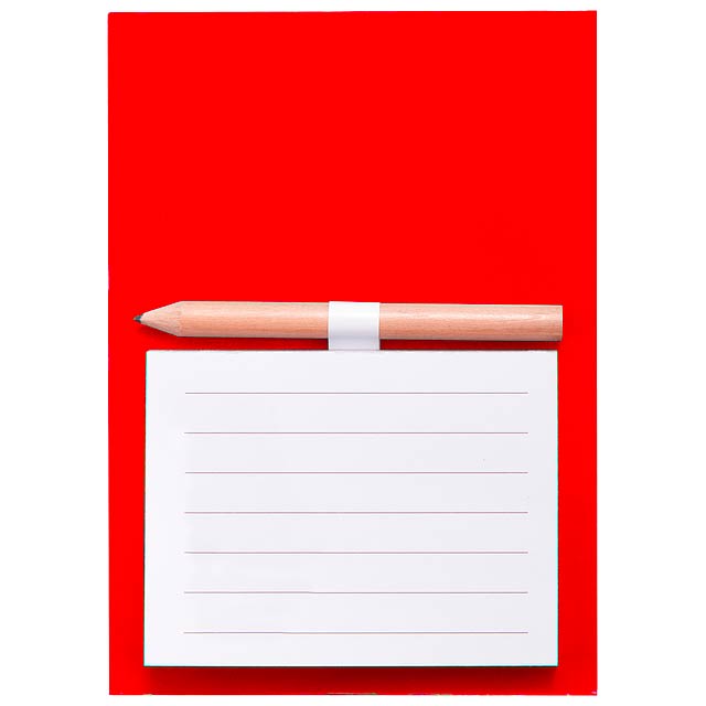 Yakari - magnetic notepad - red