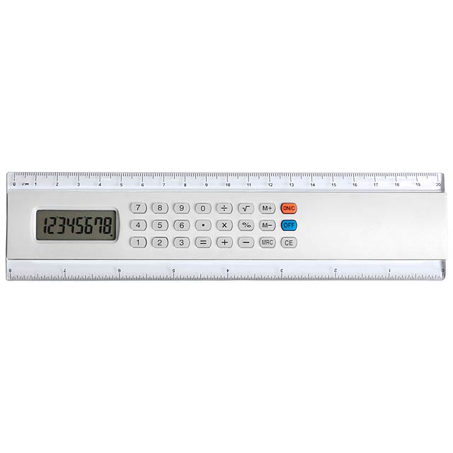 Calculator Ruler - white