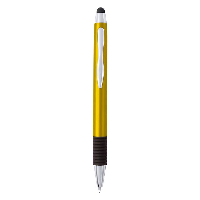 Stek dotykové kuličkové pero - žlutá