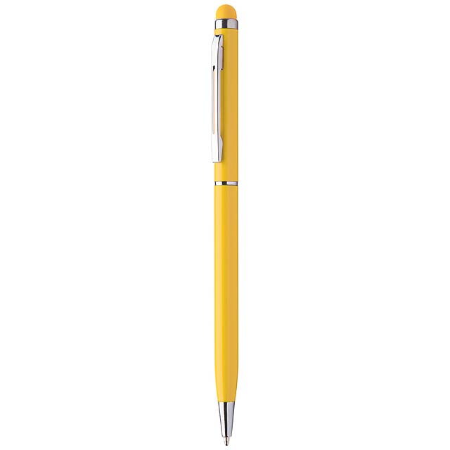Byzar dotykové kuličkové pero - žltá